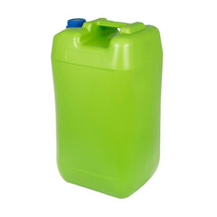 Wasserkanister mit Metallhahn und Gartenschlauchanschluss