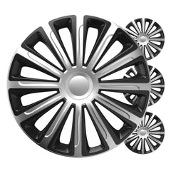 Versaco Radkappen Trend schwarz und silber 13 Zoll 4 Stück