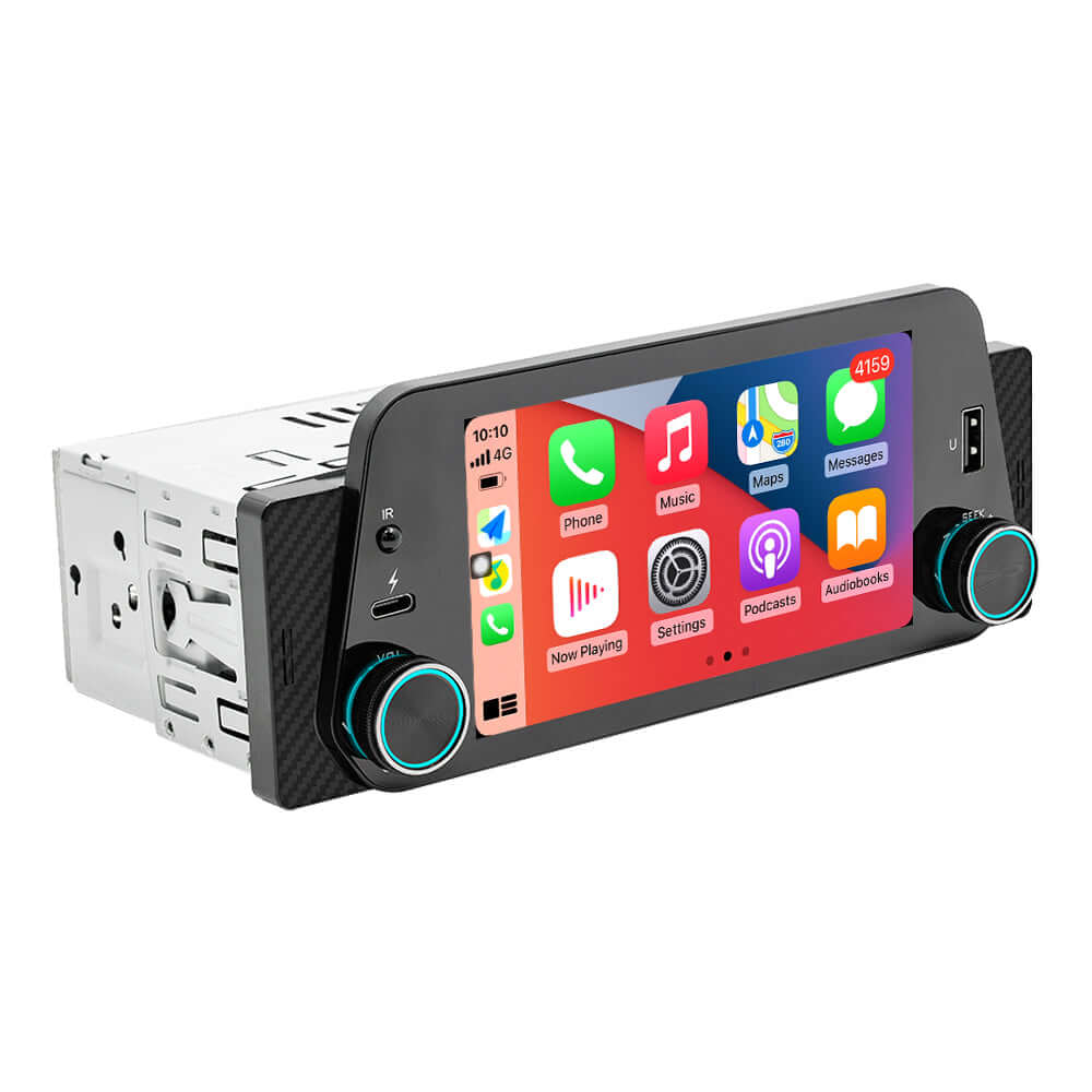 Universal - 5" 1-DIN-Radio mit Apple CarPlay und Android Auto – Carmediaeurope.com