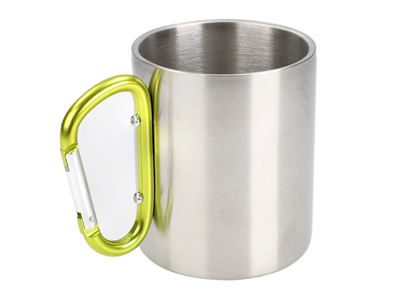 Edelstahlbecher 300 ml mit Karabinergriff von CARMOTION