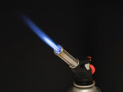 Gasbrenner mit einstellbarer Flamme und Piezozündung