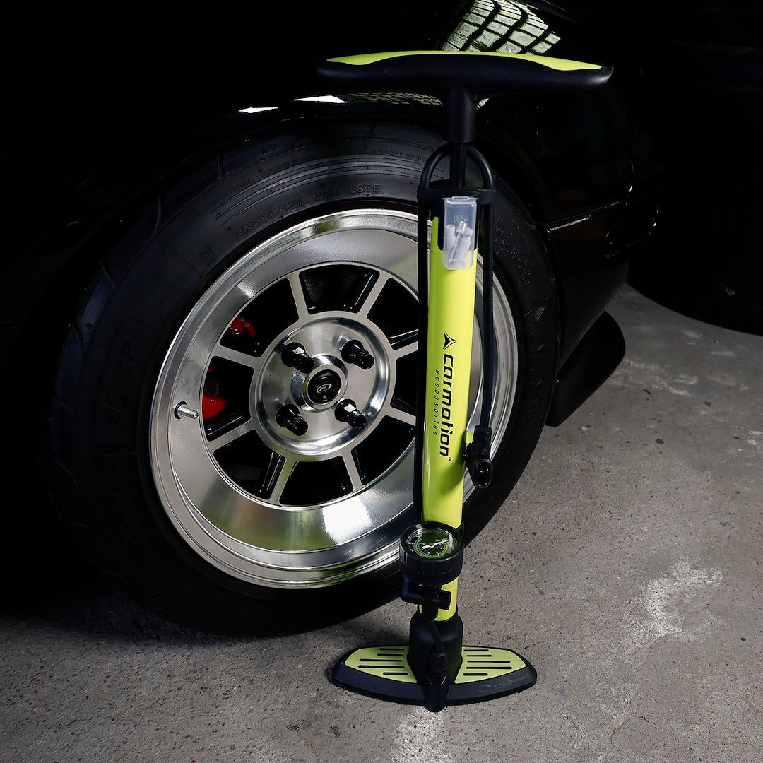 Handpumpe mit Schlauch und Manometer