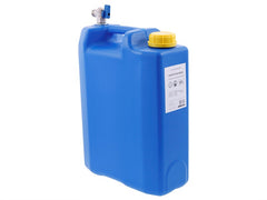 Flacher 10-Liter-Wasserkanister mit fest montiertem Hahn