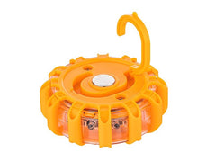 Orange Warnleuchte mit 9 Lichtfunktionen