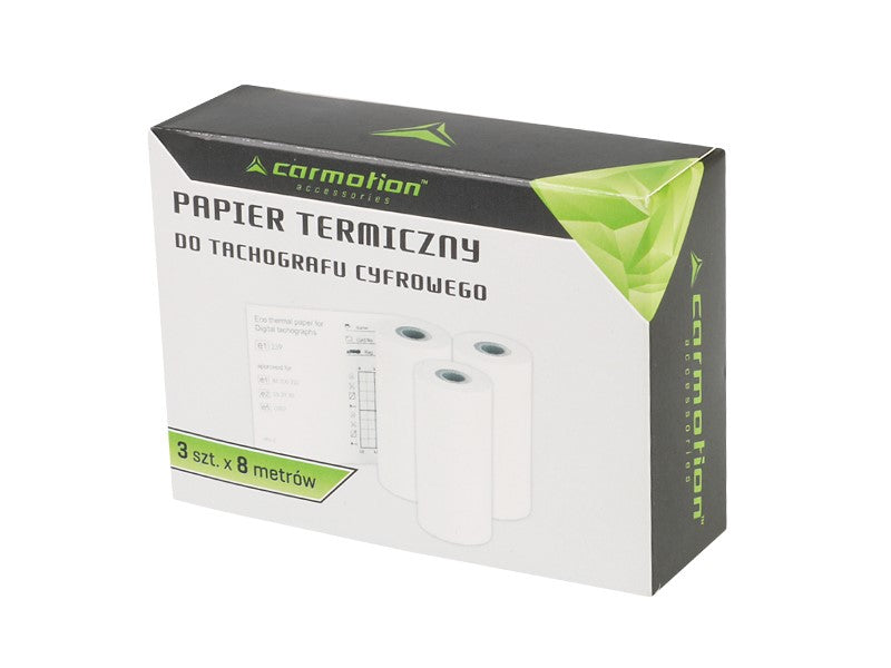 Set mit Tachografenpapier für digitalen Tachografen mit 3 Rollen à 8 m