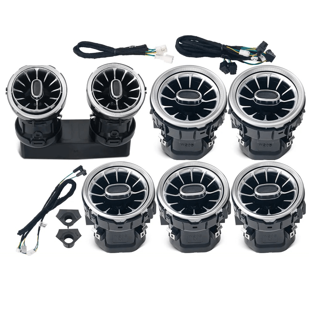 Ambient belysning til luftdyser – Mercedes A/CLA/C/E/GLC 15-25 komplet sæt til luksuriøs bilinteriørbelysning.