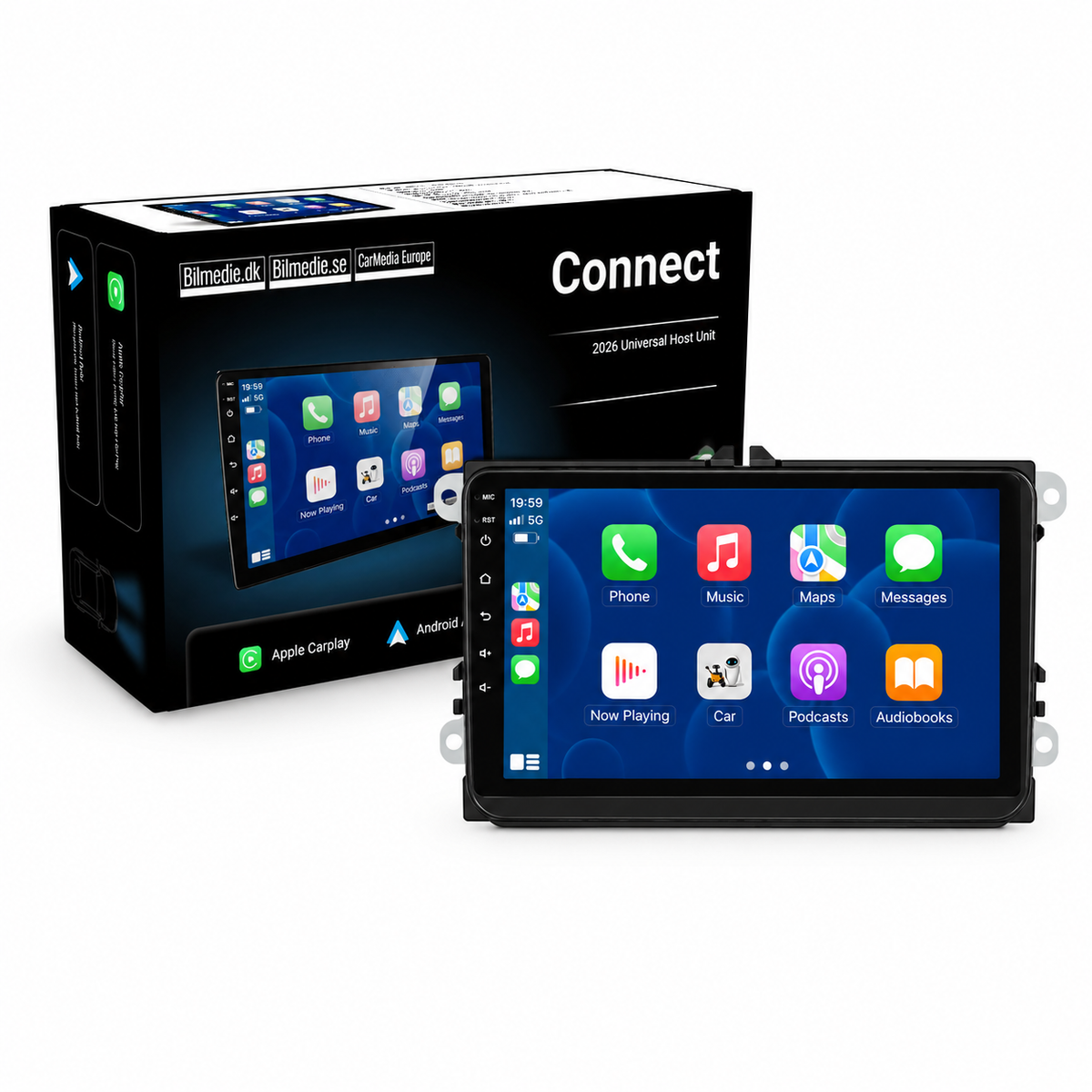 VW, Skoda & Seat 2006-2015 – 9” Autoradio mit kabellosem Apple CarPlay und Android Auto 