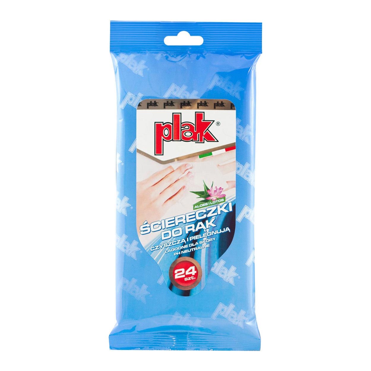 Håndservietter med aloe og lotus, 24 stk.
