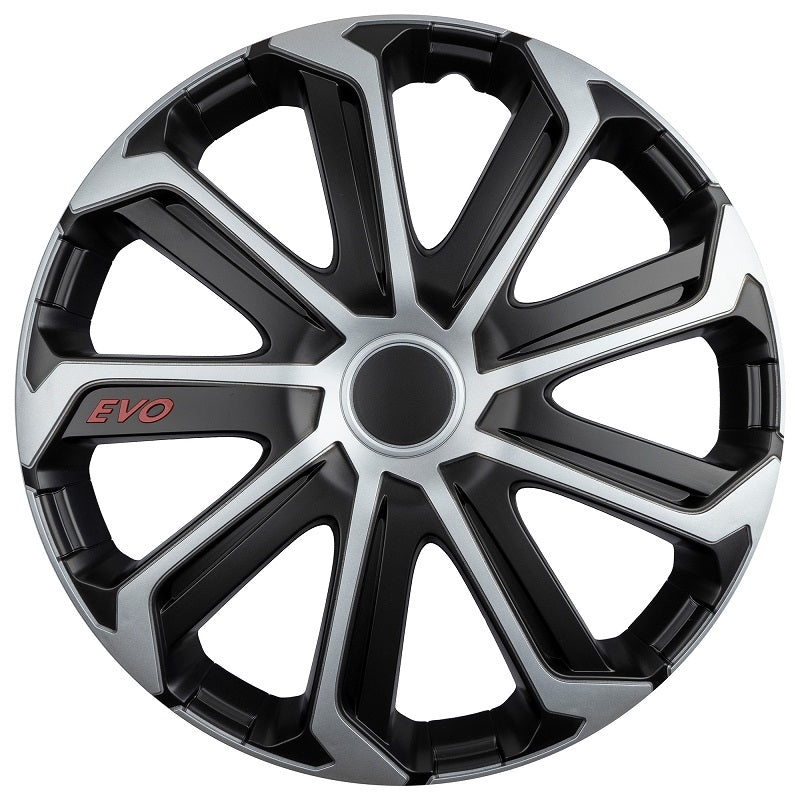 Versaco EVO Radzierblende in Schwarz und Silber, 15 Zoll