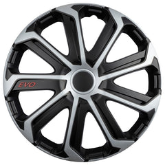 Versaco EVO Radzierblende in Schwarz und Silber, 15 Zoll