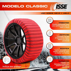 Isse Classic Textil-Schneeketten für Winterfahrten
