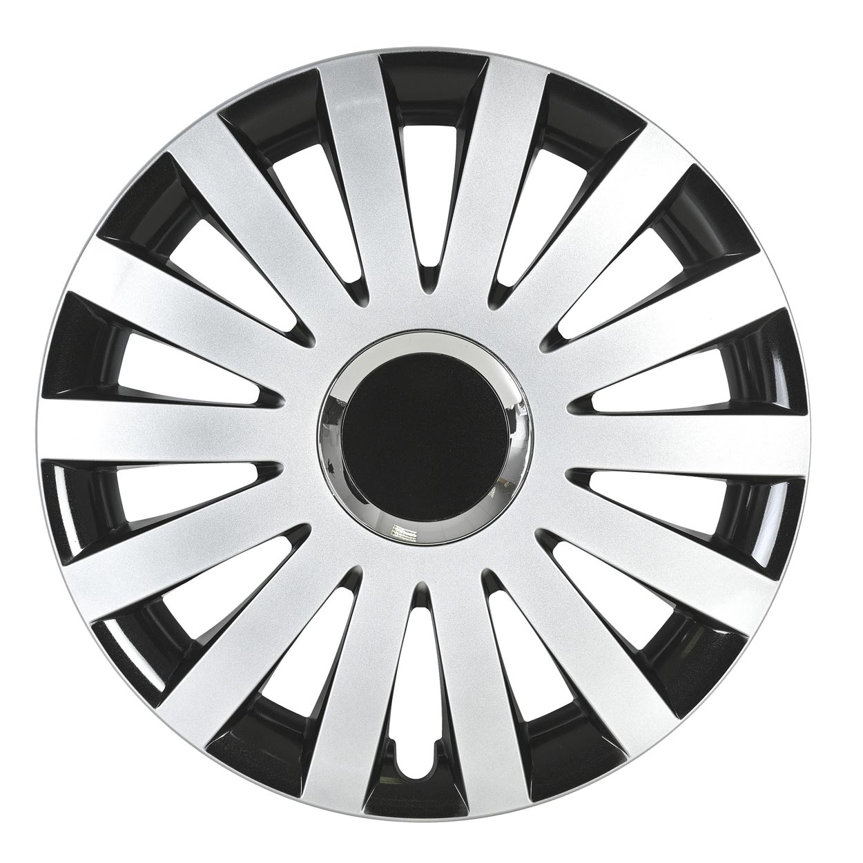 Radkappe SAIL 15 Zoll in Schwarz und Silber
