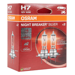 Osram H7 NIGHT BREAKER SILVER Halogenlampen, 2 Stück.