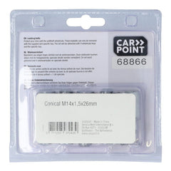 Carpoint abschließbare Radschrauben M14x1,5x26mm G Kegelbund 