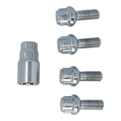 Carpoint abschließbare Radschrauben M12x1,5x26mm C-Kugelbund 