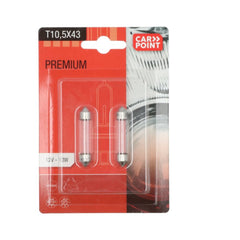Carpoint Premium C10W-Lampen für Autos 12V, 2 Stk. 