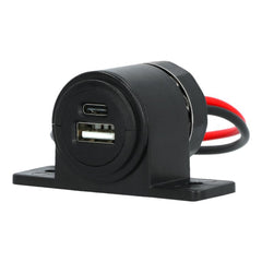 Carpoint Aufbau-Steckdose USB-A + USB-C 12/24V 