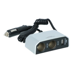 Carpoint Doppelsteckdose 2x12V 1xUSB-A 2,4A 