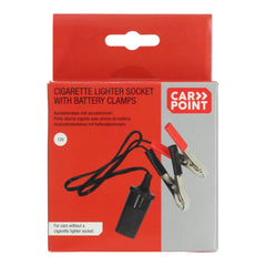Carpoint 12V-Zigarettenanzünderstecker mit Batterieklemmen 10A 