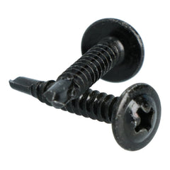 Carpoint selbstschneidende Schrauben, schwarz, Ø 4 mm, 25 mm, 100 Stk. 