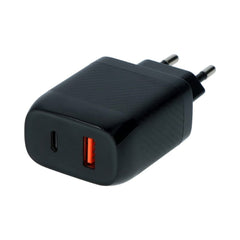Carpoint Schnellladegerät mit zwei Anschlüssen (Wand) – 20 W USB-C + 18 W USB-A 3.0 