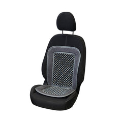 Carpoint Sitzauflage mit Holzperlen Deluxe, grau 