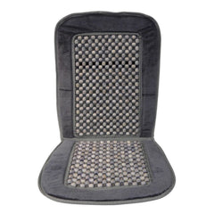 Carpoint Sitzauflage mit Holzperlen Deluxe, grau 