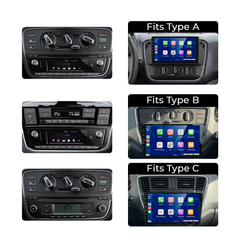 VW Up/Seat Mii/Skoda Citigo 17–23 – 9-Zoll-Radio mit Apple CarPlay und Android Auto