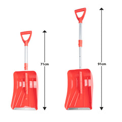 Teleskopische Auto-Schneeschaufel – 71–91 cm mit Aluminiumschaufelblatt 