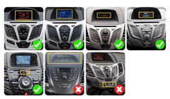 Ford Fiesta 09-17 – 9,7" Radio mit Apple CarPlay und Android Auto - Vergleich der Radios