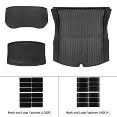 Tesla Model 3 2017-2026 Kofferraummatten – komplettes TPE-Set 