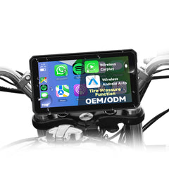 Motorrad-GPS-Bildschirm mit kabellosem Apple CarPlay und Android Auto 