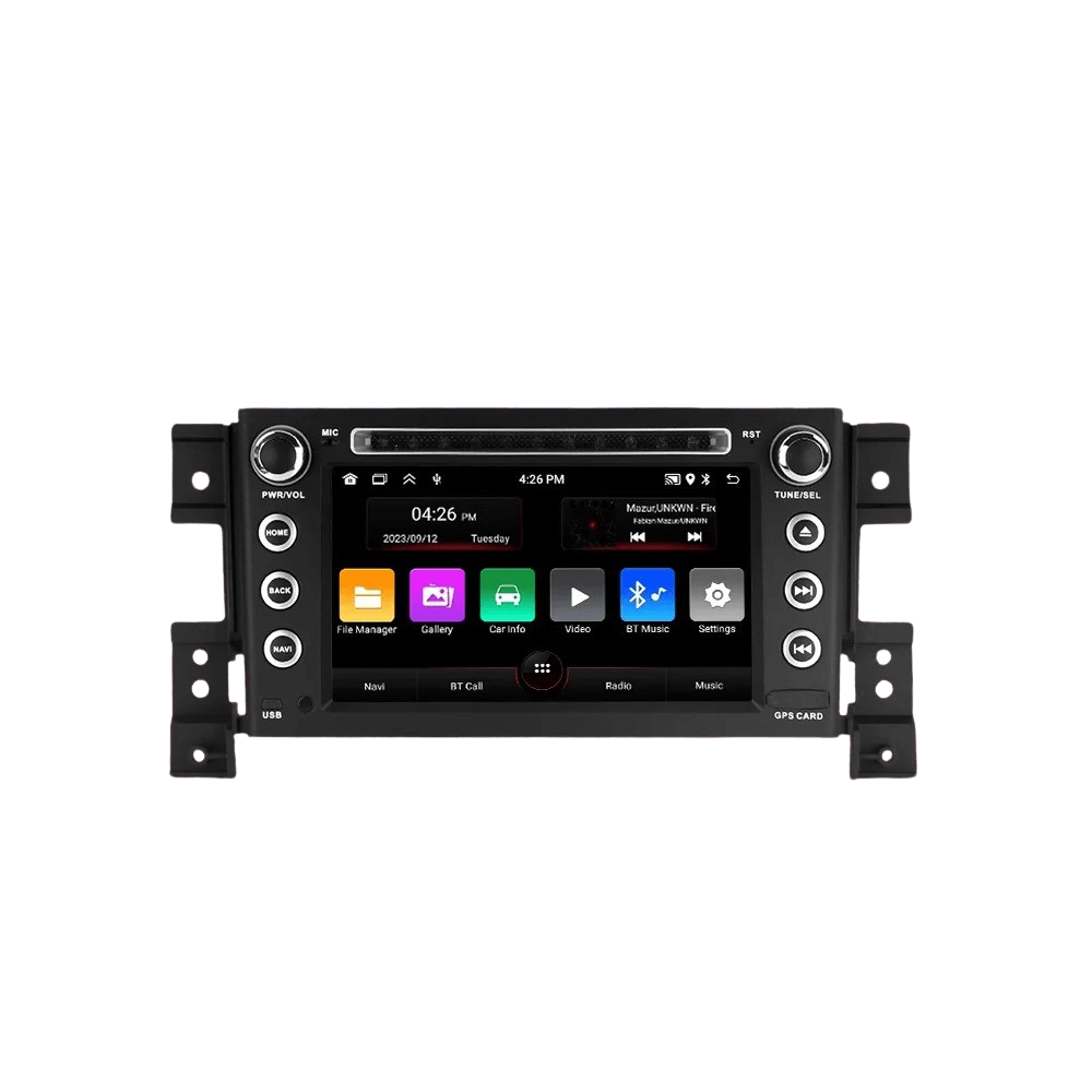 Suzuki Grand Vitara 05-15 - 7" Radio mit Apple CarPlay und Android Auto mit Touchscreen und physischen Tasten