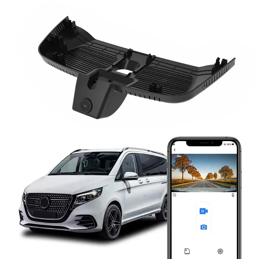 4K versteckte Dashcam für Mercedes-Benz V-Klasse (Facelift), EQV, Vito & eVito (2024–2025) 