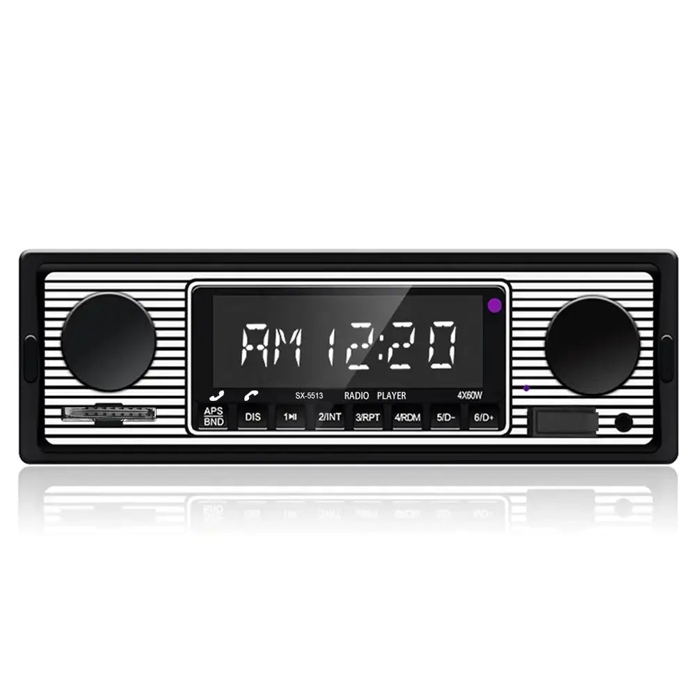 1-DIN-Autoradio mit Bluetooth, USB & Retro-Design – MP3-Player 
