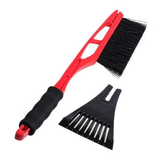Eiskratzer mit Schneebürste fürs Auto – 43 cm rot 