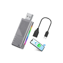 Kabelloser CarPlay & Android Auto Adapter – USB-Dongle für OEM kabelgebundenes CarPlay 