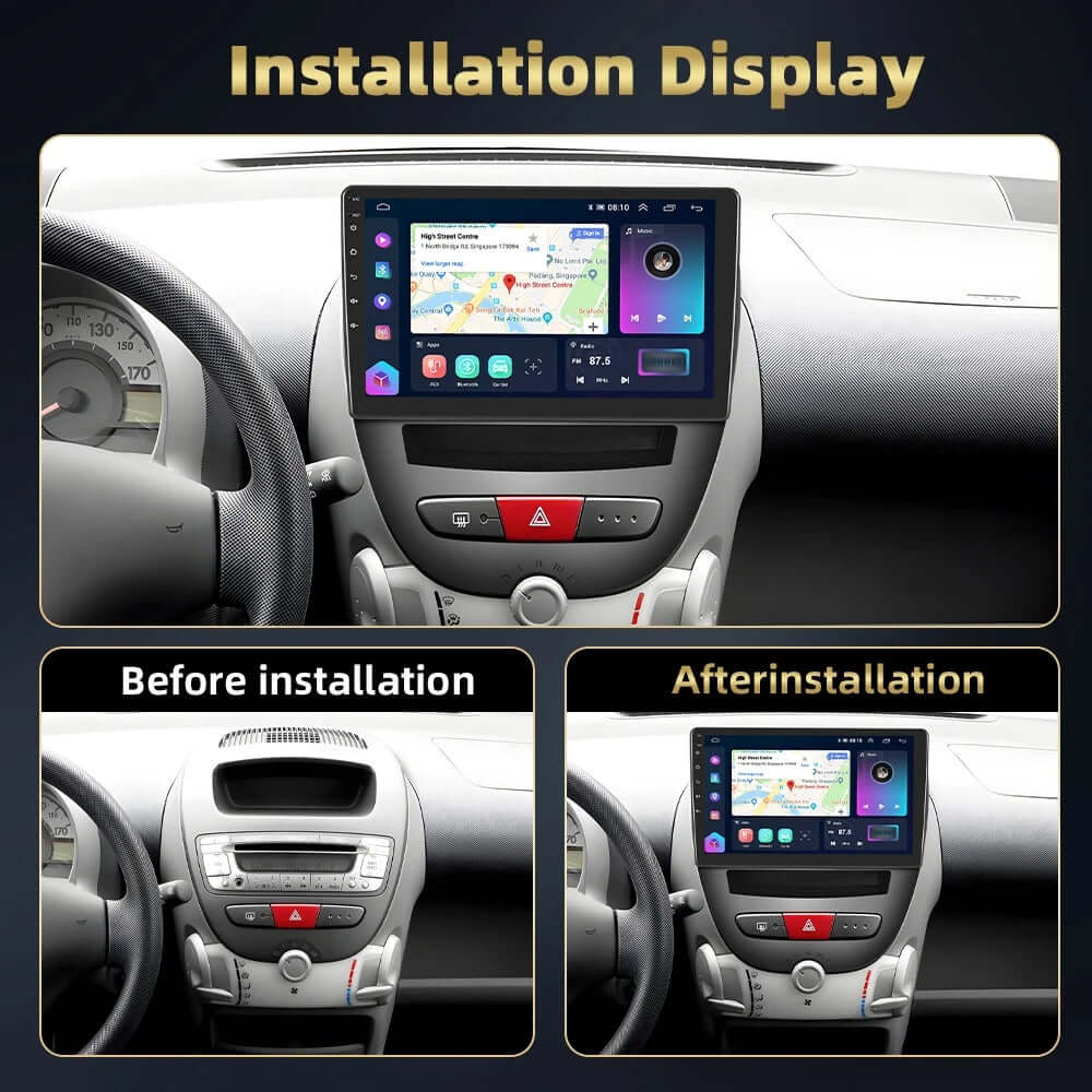 107, C1, Aygo 05-14 - 10,1" Radio mit Apple CarPlay und Android Auto – Carmediaeurope.com