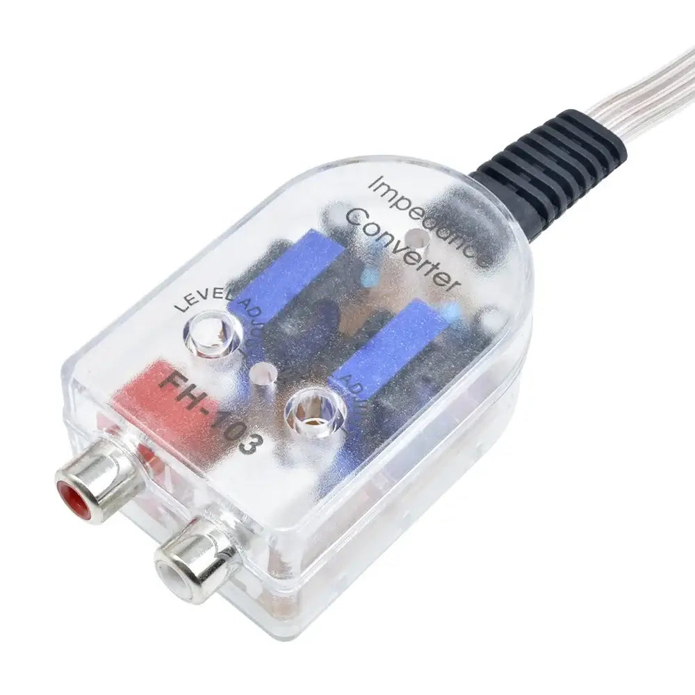 2-Kanal High-Low-Converter – RCA-Line-Output-Adapter für Autoradio 