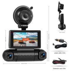 3" 2K Dashcam mit 4 Kameras – IPS-Bildschirm, G-Sensor & DVR-Rekorder 
