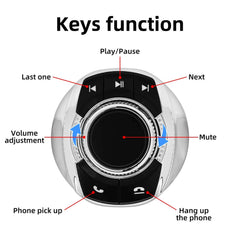 Trådløs Ratbetjening i kopholder – Universal Fjernbetjening til Bilradio med knapper til funktioner.