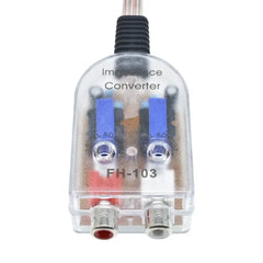 2-Kanal High-Low-Converter – RCA-Line-Output-Adapter für Autoradio 