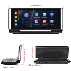 Kabelloses Apple CarPlay & Android Auto Klappdisplay – 6,86" tragbarer Bildschirm 