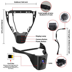 4K versteckte Dashcam für VW ID.3 / ID.4 & Audi Q4 e-tron 2021-2025 – Plug & Play 