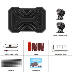 Motorrad-Dashcam 1080P HD – Front- & Rückkamera mit DVR und WiFi 