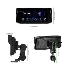 6,86” Motorrad-Bildschirm mit CarPlay, Android Auto, AirPlay und TPMS 