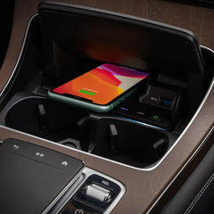 Mercedes-Benz C W205/GLC X253 kabelloses Handy-Ladegerät 15W mit Ambientebeleuchtung 