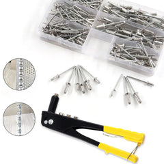 380-teiliges robustes Blindnietzangen-Set – manuelle Popnietzange mit Aluminium-Nieten 