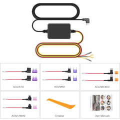 USB-C Hardwire-Kit für Dashcam – 12V/24V auf 5V mit Parkraumüberwachung 