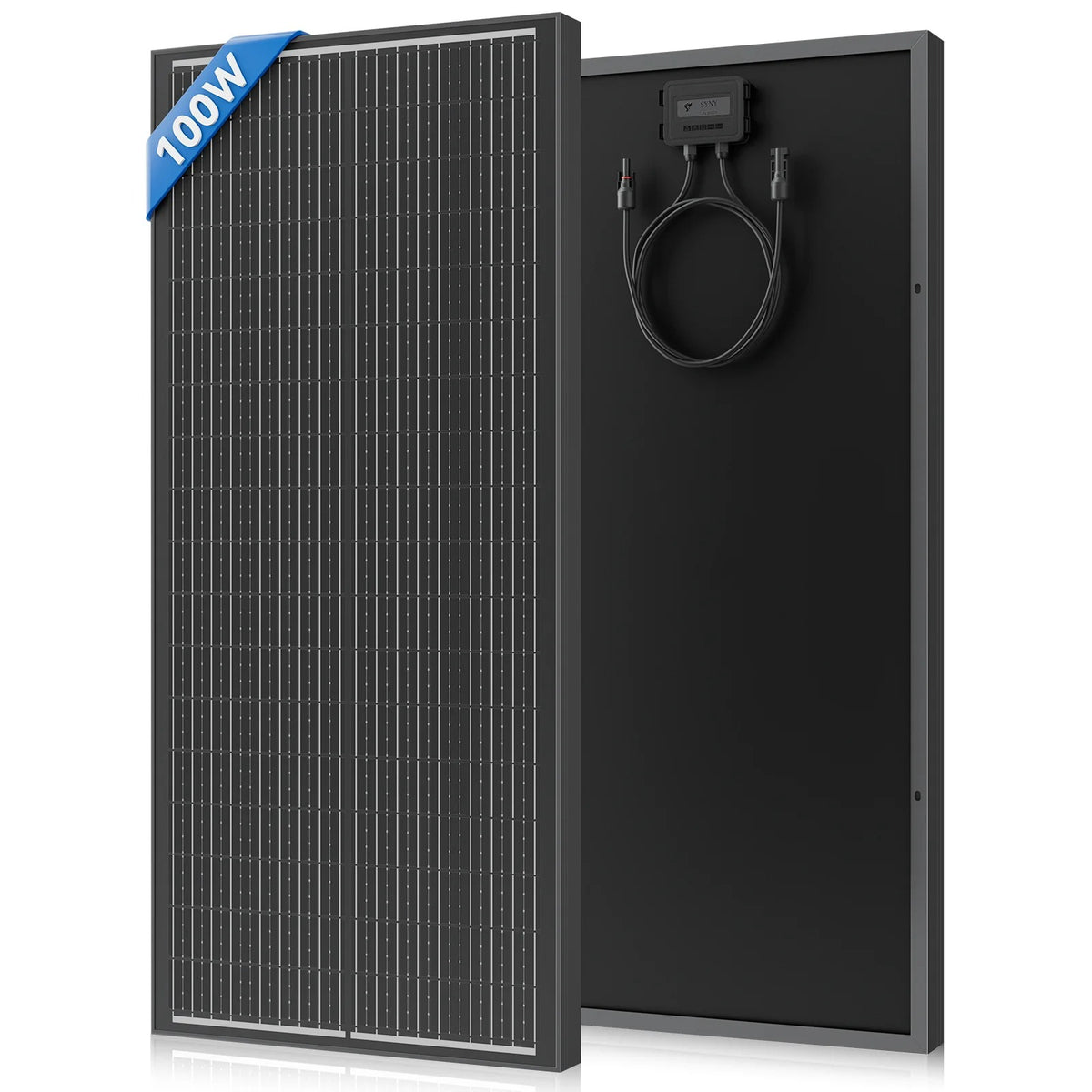 100W Solarpanel – 2 Monokristalline Solarpanels (200W Gesamt) 